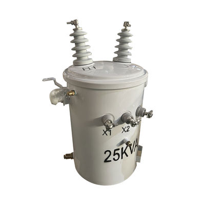 ซื้อ เครื่องแปลงการกระจายไฟฟ้า 25kva มีขั้วขั้วเดียว 13.2KV ถึง 240V การผลิตออนไลน์