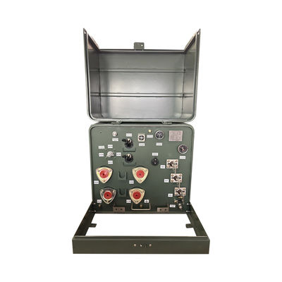 ซื้อ 37.5kva  Single Phase Pad Mounted Distribution Transformer Oil Immersed 12000v To 240v 304 Stainless Stee การผลิตออนไลน์