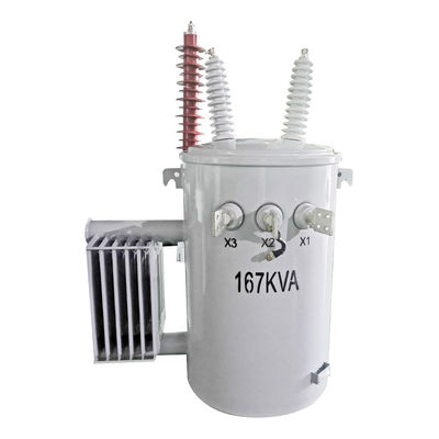 ซื้อ 167Kva Single Phase Pole Mounted Transformer น้ํามันท่วม 34500GrdY/19920 การผลิตออนไลน์