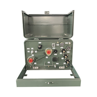 ซื้อ 15 kVA Single Phase Pad Mounted Transformer 304 SS การกระจายน้ํามันท่วม 13.2 KV ถึง 240 V ตามความต้องการ การผลิตออนไลน์