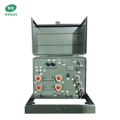 ซื้อ โปรแกรมการกระจายน้ํามันที่จมน้ํามัน 25kva 12.47KV แบบกล่องรวมกลางแจ้ง การผลิตออนไลน์