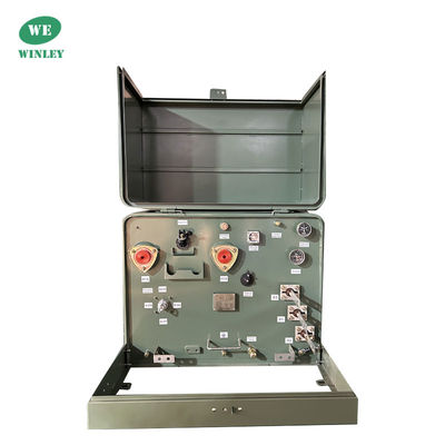 ซื้อ 25 kVA Single-Phase Pad Mounted Distribution Transformer 12.47KV To 120V  Meets DOE 2016  CSA ANSI IEEE Standards การผลิตออนไลน์
