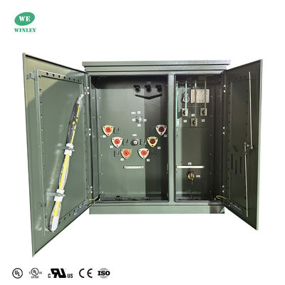 ซื้อ 200Kva แปดสามเฟสติดตั้งเครื่องแปลงน้ํามันจม 4160V ถึง 208V การผลิตออนไลน์