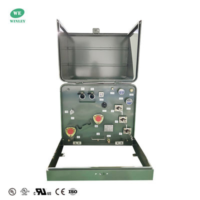 ซื้อ 75Kva แทรนฟอร์เมอร์ติดแพดระยะเดียวสําหรับการกระจายพลังงาน 24.94KV DOE 2016 มาตรฐาน CSA ANSI มาตรฐาน IEEE การผลิตออนไลน์