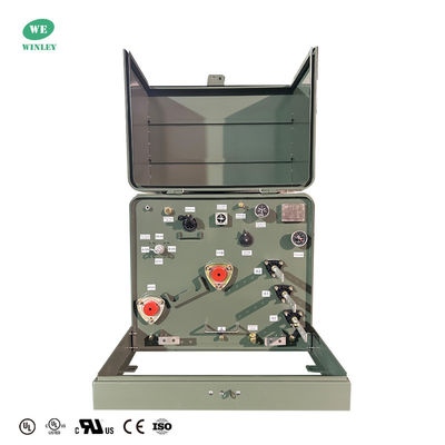 ซื้อ หม้อแปลงไฟฟ้าแบบติดตั้งบนพื้นดิน 1 เฟส 75Kva สำหรับการจ่ายไฟภายนอก ลดแรงดันไฟฟ้า 12.47KV มาตรฐาน ANSI IEEE การผลิตออนไลน์