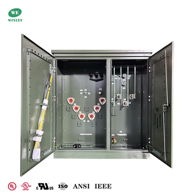 ซื้อ หม้อแปลงไฟฟ้าแบบติดตั้งบนพื้นดิน 3 เฟส 300Kva 12.47KV ถึง 480V แบบป้อนแบบรัศมี ได้รับการรับรอง UL ตามมาตรฐาน ASNI/IEEE การผลิตออนไลน์
