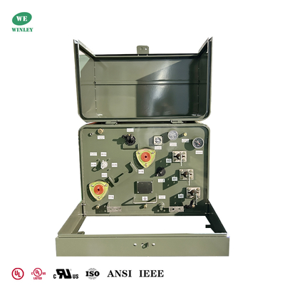 ซื้อ IEEE Standard UL Certified 25Kva 1 Phase Pad Mounted Power Distribution Transformer 12470V เครื่องปรับเปลี่ยนพลังงานที่ติดตั้งบนแพท การผลิตออนไลน์