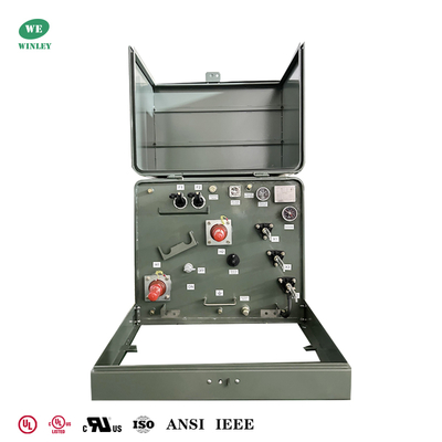 ซื้อ UL รายการ 50kva Single Phase Pad Mounted Transformer 34500V ถึง 120V แบ่งปันพลังงาน การผลิตออนไลน์