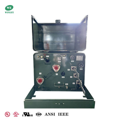 ซื้อ 100Kva Single Phase Pad mounted Transformer Dual Windings 12.47KV To 120V ANSI DOE การผลิตออนไลน์