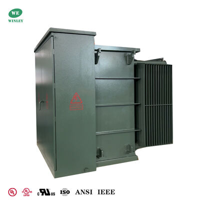 ซื้อ Pad Mounted Transformer 3 เฟส 1000Kva 34.5Kv ถึง 208V Radial Feed เซรามิคแขนน้ำมันแช่ Power Transformer การผลิตออนไลน์