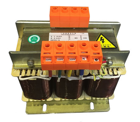 ซื้อ 5KVA 400V 60Hz หม้อแปลงแยกสามเฟส EN61558 การผลิตออนไลน์