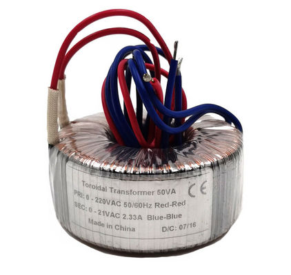 ซื้อ 70VA การแยกหม้อแปลงไฟฟ้าอัตโนมัติ Toroidal อิเล็กทรอนิกส์ 230VAC ถึง 24VAC การผลิตออนไลน์