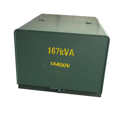 167KVA หม้อแปลงไฟฟ้าชนิดน้ำมันเฟสเดียว 34500V 1920V 480Y 277V