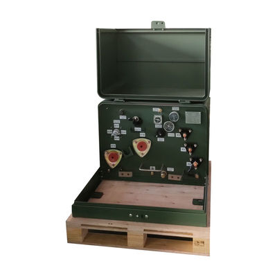 ประเภทน้ํามัน 12470V 240V วอลเตจมือสอง โทรทรานฟอร์มติดแพดระยะเดียว 100kVA