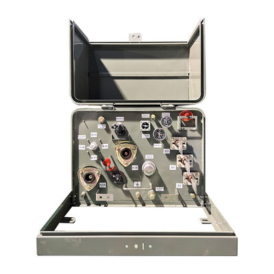 10Kva แพดเฟสเดียวติดตั้งเครื่องแปลงน้ํามัน ลงน้ํามัน โวลเตจคู่ 13200GrdY/7620 & 4160GrdY/2400