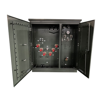 100Kva เครื่องแปลงไฟฟ้าสามเฟส แพดติดตั้ง เครื่องแปลงไฟฟ้ามาตรฐาน ANSI/IEEE 34500V ถึง 208V