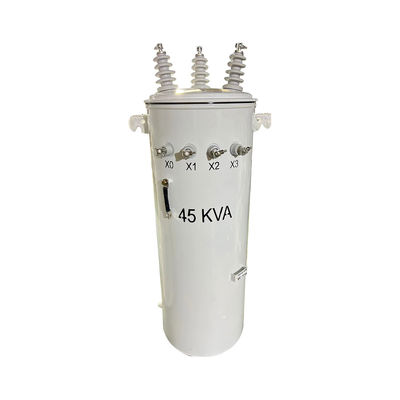 75KVA หมึกสามเฟสติดตั้งน้ํามันแปลง ลง 13800V ถึง 480V