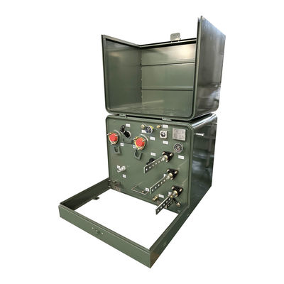100kva Single Phase Pad Mounted Transformer Residential Outdoor Ansi C57 34.5v ถึง 120v เครื่องปรับปรุงไฟฟ้า