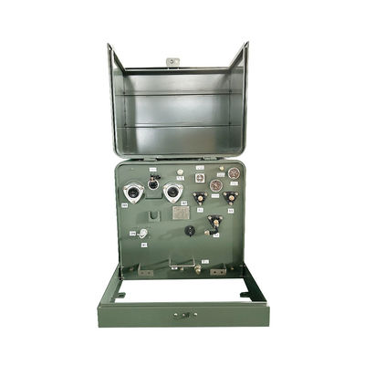 50kva Single Phase Pad Mounted Transformer ANSI IEEE มาตรฐาน 22860GrdY ถึง 240V การให้บริการระดับรัศมี