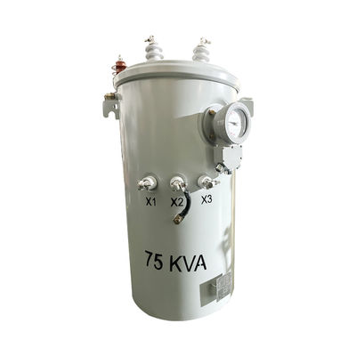 เครื่องแปลงไฟฟ้า 75Kva ประเภทน้ํามัน การกระจายงาน เครื่องแปลงขั้วขั้วขั้วขั้วขั้วขั้วขั้ว 2400/4160GrdY