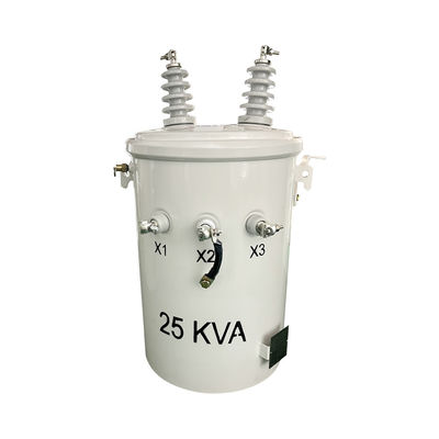 25kva Single Phase Liquid Filled Pole Mounted Overhead Distribution Transformer 12470v ถึง 480v เครื่องปรับปรุงระบายไฟฟ้าระบายไฟฟ้าระบายไฟฟ้า