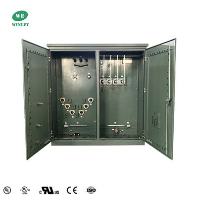 2500kva แทรนฟอสเตอร์ติดแพดสามเฟส ANSI IEEE พลังงานไฟฟ้ามาตรฐาน 12.47kv ถึง 4160V