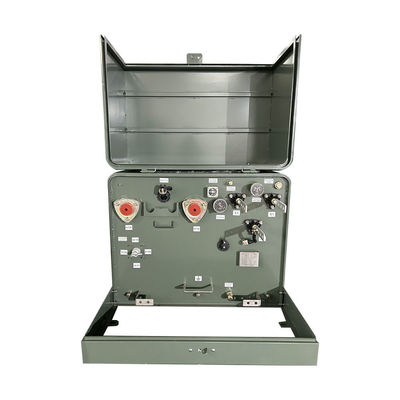 75kva 1 Phase Pad Mounted Electrical Transformer Oil ลงน้ํามัน 12.4 KV ถึง 120V aNSI IEEE