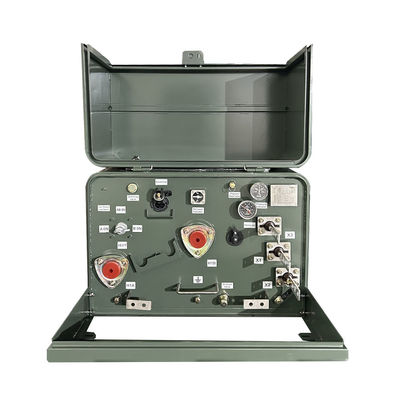 50kva Single Phase Pad Mounted Transformer Oil Immersion Power การกระจายพลังงานไฟฟ้ามาตรฐาน ANSI IEEE