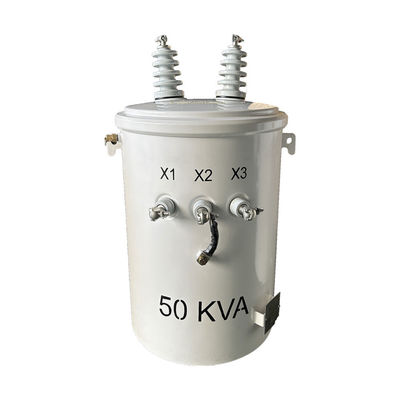 50kva Single Phase Power Pole Transformer เครื่องแปลงไฟฟ้าขั้นต่ํา