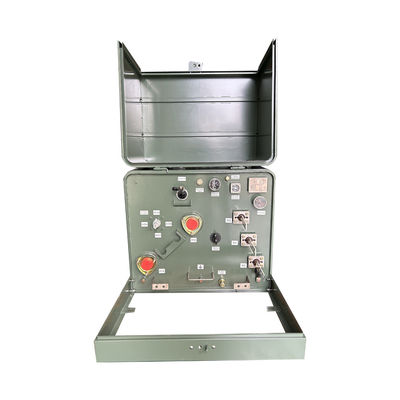 100KVA Single Phase Pad Mounted Residential Transformer 34.5KV ถึง 240V 120V การล่อสองแบบสําหรับกลางแจ้ง
