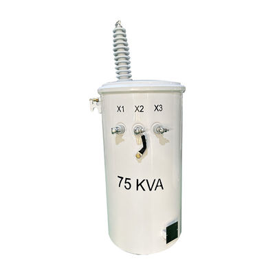 75 kva Single Phase Pole Mounted Transformer มาตรฐาน IEEE/ANSI 12470V ถึง 480V เครื่องแปลงขั้วพลังงาน