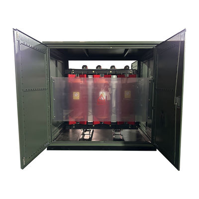 250KVA แบบแห้ง 3 ขั้นตอน ซิกซาก แทรนฟอร์เมอร์ติดดิน แปด Mount Cast Coil 34.5KV