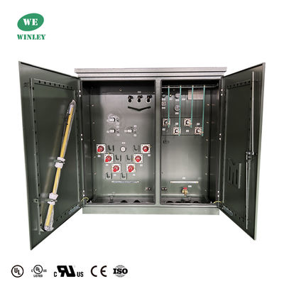 1000Kva แปดสามเฟสติดตั้งแทรนฟอร์เมอร์ลุปฟู้ด 34.5KV ถึง 208V UL Certified