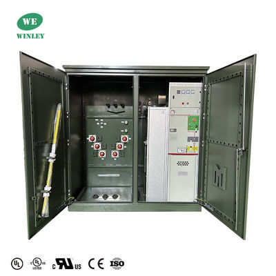 3000 Kva 3 Phase Pad Mounted Transformer Step-Down 24940V & 12470V UL Certified ตอบสนองมาตรฐาน DOE 2016 ANSI IEEE