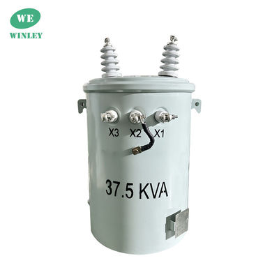 37.5kva Single Phase Pole Mounted Electrical Transformer โอนาน 4160 วอลต์ ถึง 480 วอลต์ ANSI