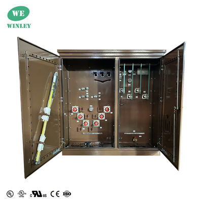 3 Phase Pad Mounted Transformer Distribution Step Down 1000Kva 34500V ถึง 208Y น้ํามันท่วม สีที่กําหนดเอง UL / CUL