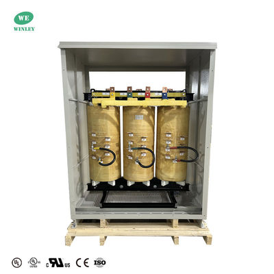 UL รับรอง 500KVA เครื่องแปลงชนิดแห้งสามเฟส ประเภท C ความดันต่ํา 480V ถึง 220V