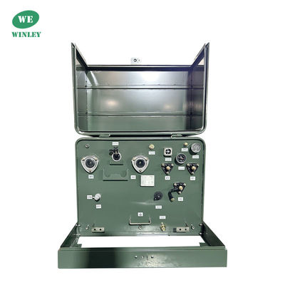 50Kva Single Phase Pad Mounted Transformer การกระจายน้ํามันจมน้ํา 22860V ถึง 240V ที่อยู่อาศัย