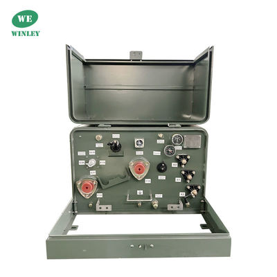 50kva Single Phase Pad Mounted Transformer เครื่องแปลงกระจายน้ํามันท่วม 13800V ANSI / IEEE C57