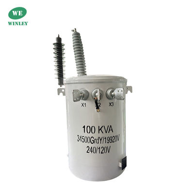 โปรแกรมการกระจายอากาศที่ติดกับเสา น้ํามันจม 1 ขั้นตอน 100KVA 34500V ผู้ผลิต