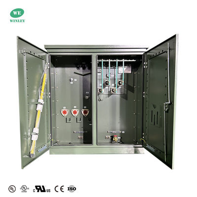 1300Kva Pad Mounted Three Phase Oil Immersion Distribution Transformer 13.8KV ถึง 480V พร้อมการรับรอง UL