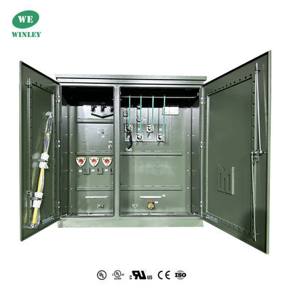2100Kva แปดสามเฟสติดตั้งแปลงน้ํามันจมกระจาย 13800 ถึง 480V IEEE C57