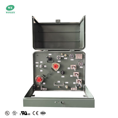 DOE 2016 มาตรฐาน Single Phase Pad Mounted Transformer 100 Kva13800V ถึง 120V UL/cUL รับรอง