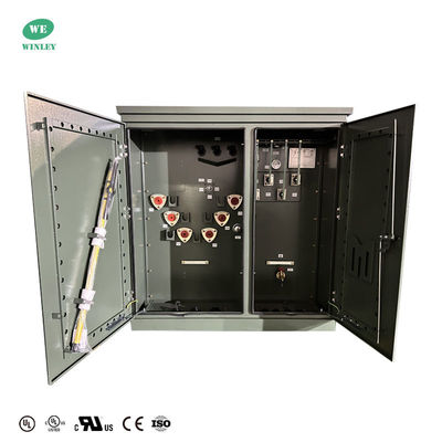 500Kva แทรนซฟอร์มติดแพด 3 ขั้นตอน 8320V ถึง 480Y/277 สายไฟลุป ANSI / IEEE