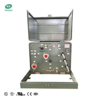 UL รายการ 167kVA Single Phase Pad Mounted Transformer 13800V ถึง 120V เครื่องแปลงกระจายน้ํามัน
