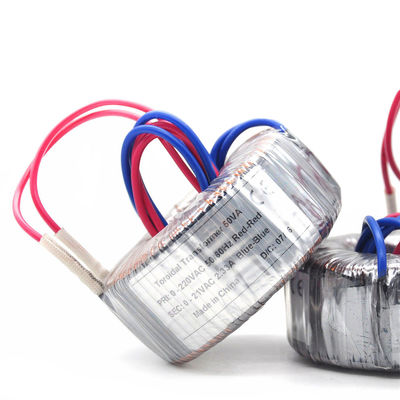 50VA เฟสเดียวเสียง Toroidal Isolation Transformer 220VAC ถึง 21VAC 50/60Hz