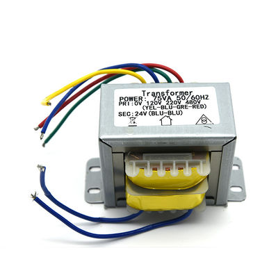 75VA หม้อแปลงไฟฟ้าเฟสเดียว 120-220-480V สองขดลวด F Class