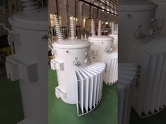 หม้อแปลงเสาที่ติดตั้ง