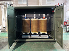 1000kva เครื่องปรับปรุงความดันระยะสามระยะแบบแห้ง แบบระบายความร้อน เครื่องปรับปรุงความดันระบายความดัน VPI ประเภท H 13800V