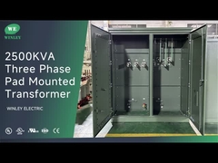 2500Kva แป๊ดสามเฟสติดตั้งอุปกรณ์แปลงน้ํามัน 4800V ถึง 480Y IEEE ANSI C57